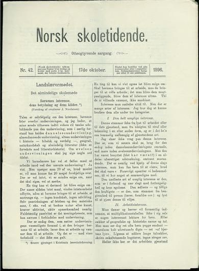 1896 nr 042 Norsk Skoletidende