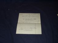 Faktura fra P Sandgraffs Eftf Skien 1924