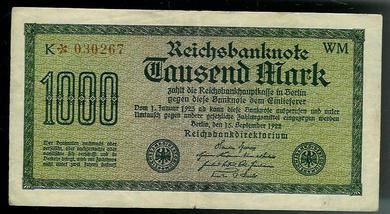 1922 Thausend Mark K*030267