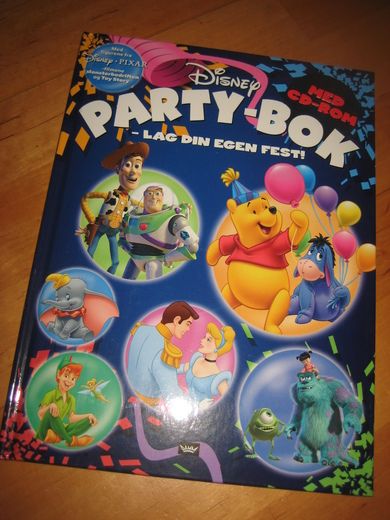 Disney PARTY BOK. Lag din egen fest. Med CD. 2003.