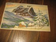 Pent, brukt kort, serie T, nr 1667. . 1950.