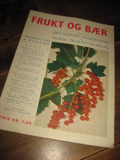 1956, ÅRSSKRIFT FRUKT OG BÆR. 