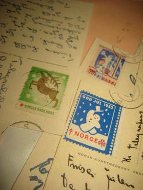 Lot med 3 norske julemerker fra 1953. 