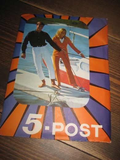 Ubrukt pakke 5 POST fra Eberh B Oppi 70 tallet