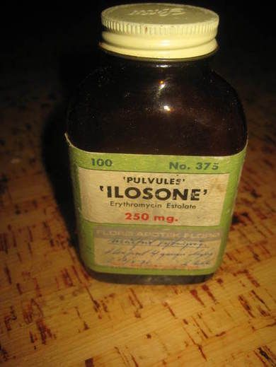 Flaske uten innhold ILOSONE 80 tallet