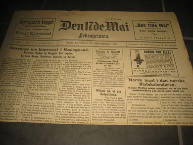 1928 nr 222 Den 17de Mai