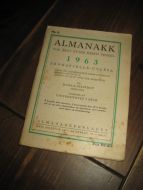 1963, ALMANAKK  FOR ÅRET ETTER KRISTI FØDSEL..