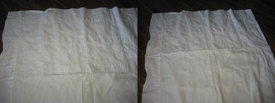 Pute med hardangersømm ca 53*55 cm stor