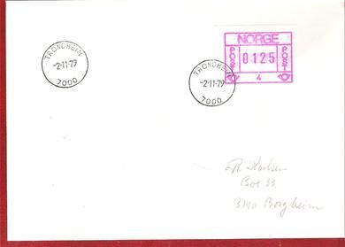 1979 stempla TRONDHEIM 2 11 79