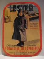 LESTER SILD, fra SARDINFABRIKKEN AVANSE A/S, STAVANGER.
