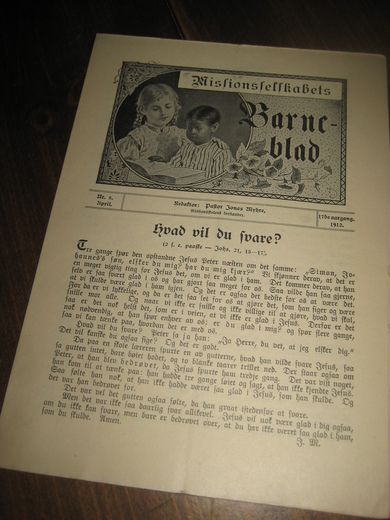1912 nr 008 Missionsselskabets Barneblad