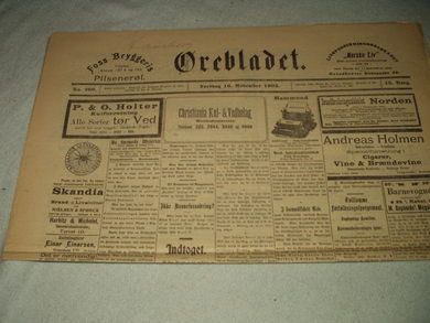 1905 nr 269 Ørebladet