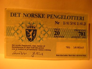 1983 Trekning 781 Nr 1858162