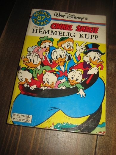 ONKEL SKRUE HEMMELIG KUPP Bok nr 87 1 opplag