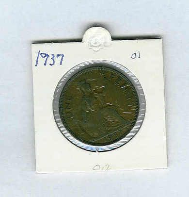 1937 ONE PENNY