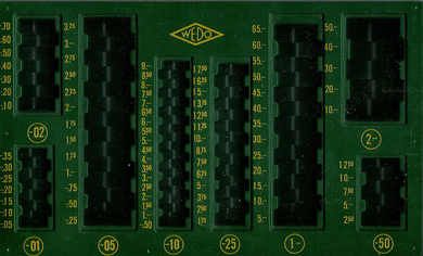 VEDO for oppbevaring av mynter 50 tallet