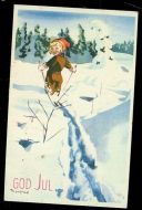 Pent  kort med frimerke   ( Wessel)  og julemerke,