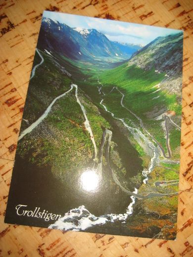 Trollstigen Romsdal ubrukt kort Normann 01-T-14-119