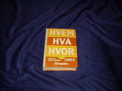 1963, HVEM HVA HVOR