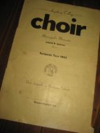 AUGSBURG COLLEGE CHOIR MINNEAPOLIS, MINESOTA, EUROPEAN TOUR 1965.
