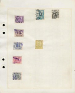  8 gamle  frimerker fra Spania