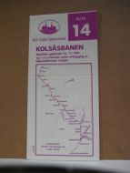 Rutehefte, RUTE 14, KOLSÅSBANEN, 1985.