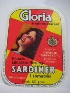 Gloria, fra Strømstad Canning Co, Strømstad.