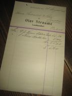 MODALEN 25 AUGUST 1905 Fra Olav Straume Landhandleri