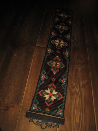 Stor løper med smijern ca 110 cm lang