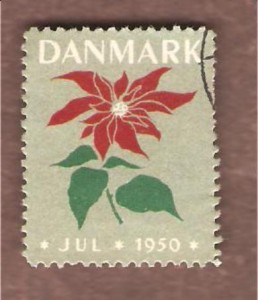 1950, Dansk julemerke, stempla.