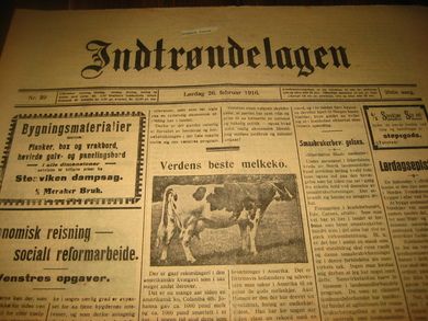 1916 nr 039 Indtrøndelagen