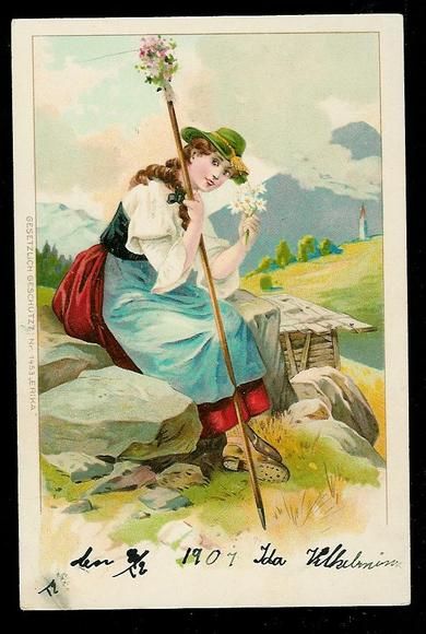 Pent kort fra 1907