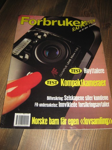 1991,nr 010, Forbruker RAPPORTEN.