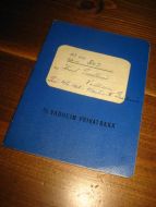 KONTRA BOK fra VADHEIM PRIVATBANK, 1965.