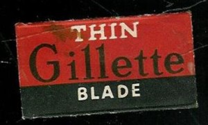 THIN Gilette BLADE