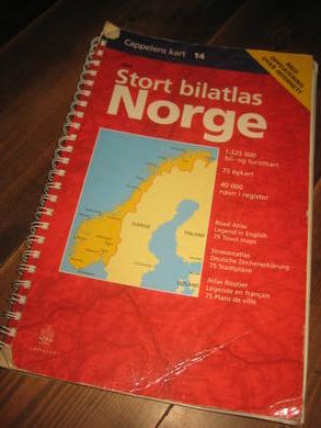 STORT BILATLAS NORGE Cappelens kart nr 14 2003