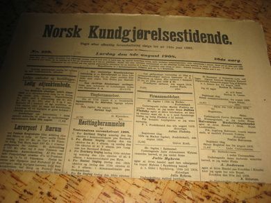 1908 nr 239 Norsk Kundgjørelsestidende
