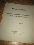 Kongelig Kundgjørelse om Brændeviins- og Maltafgift for tidsrummet fra 1ste Juli 1860 til 1ste April 1863. Stockholm Slot den 10de Mai 1860.