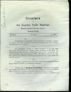 1886,nr 013, Circulære fra Den Kongelige Norske Regjerings Departement for det Indre. Poststyrelsen.