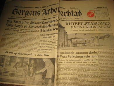 1950 nr 027 1 februar Bergens Arbeiderblad