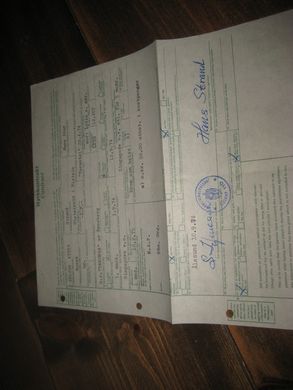 Hyrekontrakt for TARONGA av Tønsberg 1974