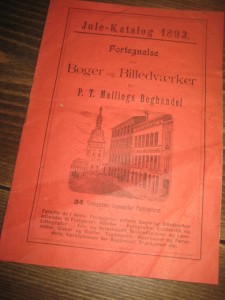 Jule- Katalog 1893. Mallings Boghandel.