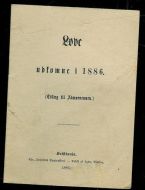 Love udkomne i 1886