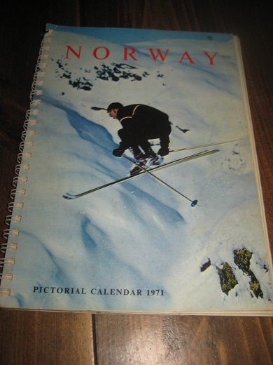 NORWAY PICTORIAL CALENDAR. 1971. 