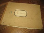 Notatbok / tegnebok fra 40 tallet