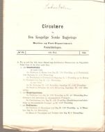 1885,nr 012, Cirkulære fra Den Kongelige Norske Regjerings Marine- og Post- Departement.