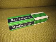 Strøken eske med ubrukt innhold Mentholatum