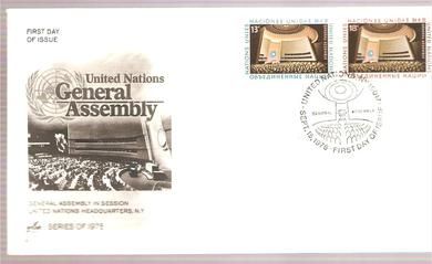 1978, GENERAL ASSEMBLY, FDC FRA UNITED NATIONS.