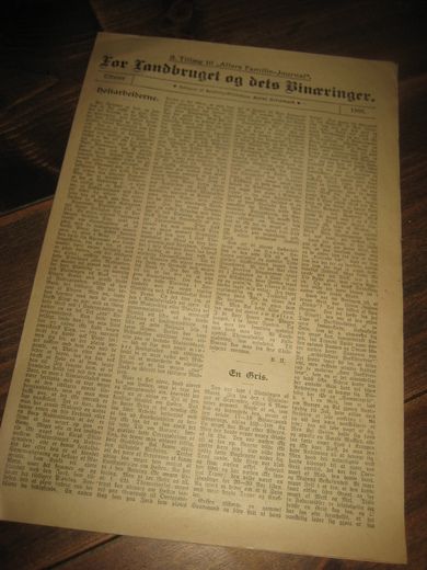 1906,  oktober, For Landbruget og dets Binæringer.