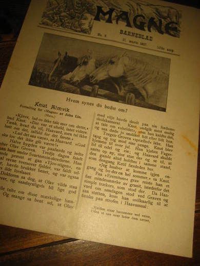 1907 nr 006 MAGNE BARNEBLAD